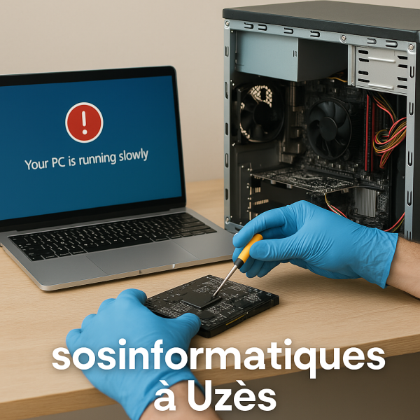 PC lent ,virus à Uzès