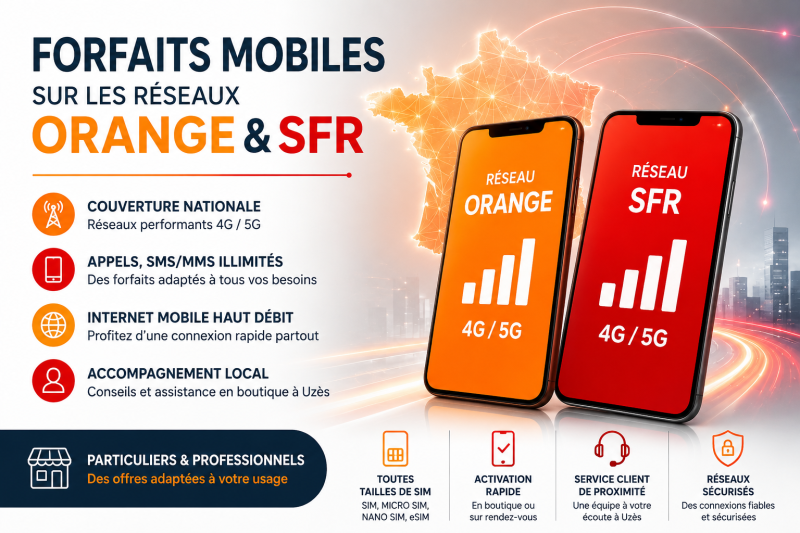 forfaits mobiles uzes 